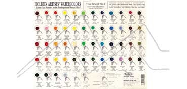 HOLBEIN ARTISTS’ WATERCOLOUR DOT-CARD 54 COLOURS NO. 2