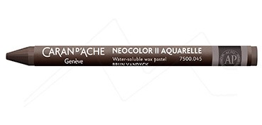 CARAN D’ACHE NEOCOLOR II WATERCOLOUR CRAYON VANDYCKE BROWN 045