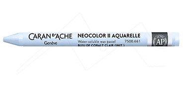 CARAN D’ACHE NEOCOLOR II WATERCOLOUR CRAYON LIGHT COBALT BLUE (HUE) 661