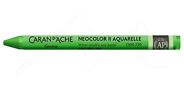 CARAN D’ACHE NEOCOLOR II WATERCOLOUR CRAYON BRIGHT GREEN 720
