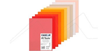 CANSON MI-TEINTES CONFEZIONE 10 FOGLI 160 G TONALITÀ CALDE