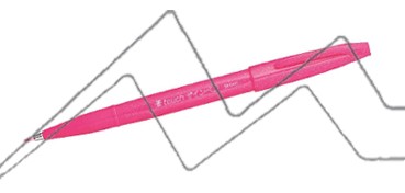 PENTEL TOUCH SIGN PEN PINSELSPITZE PINK