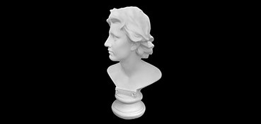 PLASTER BUST ALEXANDER THE GREAT