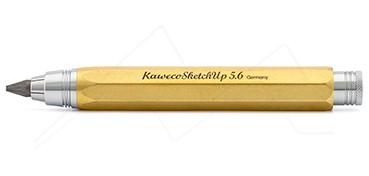 KAWECO SKETCH UP FALLBLEISTIFT OKTOGONAL 5.6 MM MESSING - ENTWICKELT PATINA