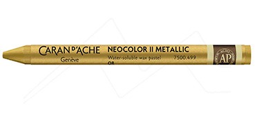 CARAN D´ACHE NEOCOLOR II WASSERVERMALBARE WACHSPASTELLE GOLD METALLIC 499