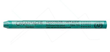 CARAN D´ACHE NEOCOLOR I WATER-RESISTANT WAX PASTEL PHTHALOCYANINE GREEN METALLIC (BP) 710