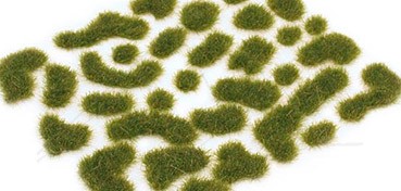VALLEJO SCENERY SELF-ADHESIVE VEGETATION FOR MODELS & MINIATURES - WILD TUFT - DRY GREEN