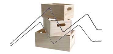 ARTEMIO SET OF 3 WOODEN BOXES FOR DECORATION ASSORTED SIZES