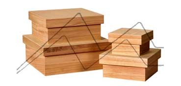 ARTEMIO SET OF 4 WOODEN BOXES WITH LIDS FOR DECORATION ASSORTED SIZES