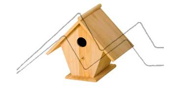 ARTEMIO DECORATIVE WOODEN BIRD HOUSE