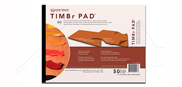 NEW WAVE TIMBR PAD DISPOSABLE PAPER PALETTE RECTANGULAR MODEL 50 SHEETS