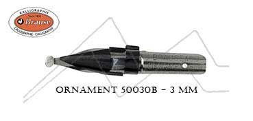 BRAUSE ORNAMENT NIBS FOR TITLES 3 MM