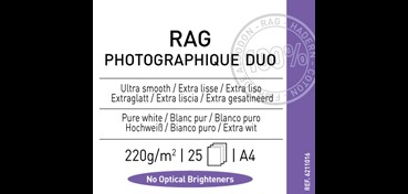 CANSON INFINITY RAG PHOTOGRAPHIQUE DUO 100% BAUMWOLLE 220 G