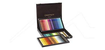 CARAN D’ACHE SUPRACOLOR SOFT WATERSOLUBLE PENCIL WOODEN BOX SET OF 120 ASSORTED COLOURS