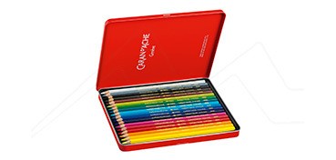 CARAN D´ACHE SUPRACOLOR SOFT WATER-SOLUBLE METAL TIN SET 18 ASSORTED PENCILS