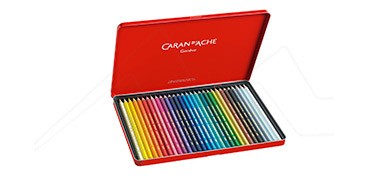 CARAN D´ACHE SUPRACOLOR SOFT WATER-SOLUBLE METAL TIN SET 30 ASSORTED PENCILS