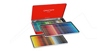 CARAN D´ACHE SUPRACOLOR SOFT WATER-SOLUBLE METAL TIN SET 120 ASSORTED PENCILS