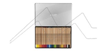 LYRA REMBRANDT AQUARELL METAL BOX SET OF 36 ASSORTED WATER-SOLUBLE COLOURED PENCILS