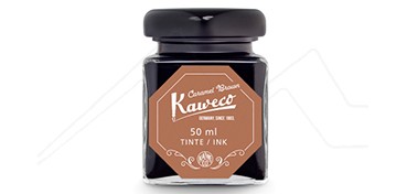 KAWECO INK BOTTLE FOR FOUNTAIN PEN CARAMEL BROWN