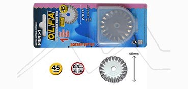 OLFA BLADES PIB45-1 IN BLISTER PACK WITH 1 WAVY CUT BLADE FOR MODEL RTY-2/DX