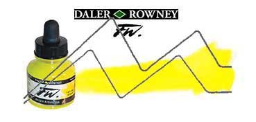 DALER ROWNEY FW ARTISTS INK FLUORESCENT YELLOW NO. 681