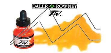 DALER ROWNEY FW ARTISTS INK FLUORESCENT ORANGE NO. 653