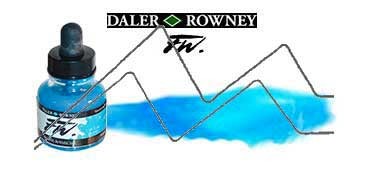 DALER ROWNEY FW ARTISTS INK FLUORESCENT BLUE NO. 100