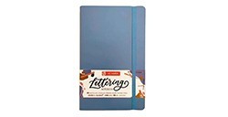 ART CREATION LETTERING NOTEBOOK BLUE 140 G 80 SHEETS