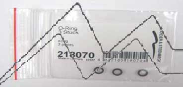 O RING FOR STOP SCREW FOR HANSA 181-281 (3 UNITS) H218070