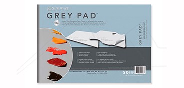 NEW WAVE GREY PAD RECTANGULAR PAPER PALETTE 50 SHEETS GREY PAPER