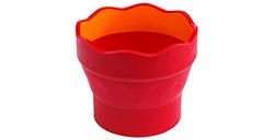 FABER-CASTELL CLIC & GO VASCHETTA LAVAPENNELLI - ROSSA