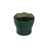 FABER-CASTELL CLIC & GO FOLDABLE WATER & BRUSH HOLDER - GREEN