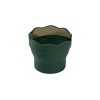 FABER-CASTELL CLIC & GO FOLDABLE WATER & BRUSH HOLDER - GREEN