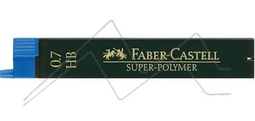 FABER-CASTELL PACK OF 12 SUPER-POLYMER FINE LEADS 0.7 MM HB