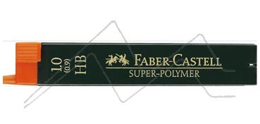 FABER-CASTELL PACK OF 12 SUPER-POLYMER FINE LEADS 0.9 MM HB