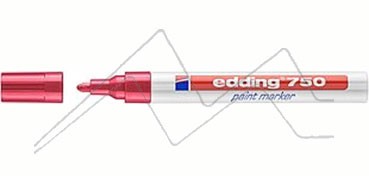 EDDING 750 OPAQUE INK PERMANENT PAINT MARKER WITH ROUND NIB RED