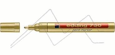 EDDING 750 OPAQUE INK PERMANENT PAINT MARKER WITH ROUND NIB GOLD