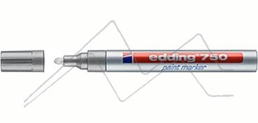 EDDING 750 OPAQUE INK PERMANENT PAINT MARKER WITH ROUND NIB SILVER