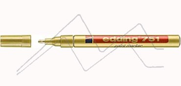 EDDING 751 OPAQUE INK PERMANENT PAINT MARKER WITH ROUND NIB GOLD