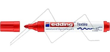EDDING 4500 TEXTILE PERMANENT MARKER WITH ROUND NIB RED