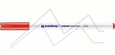 EDDING 4600 TEXTILE PERMANENT MARKER WITH ROUND NIB RED