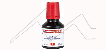EDDING T25 REFILL INK PERMANENT MARKER RED