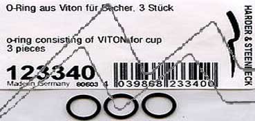 O-RING FOR CUP PTFE (3 PCS) FOR EVOLUTION - INFINITY AND COLANI H123340