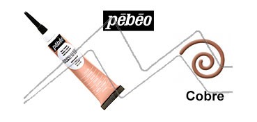 PEBEO CERNE RELIEF OUTLINER TUBE COPPER