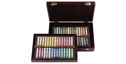 REMBRANDT SCATOLA LEGNO PASTELLI 60 COLORI PAESAGGIO