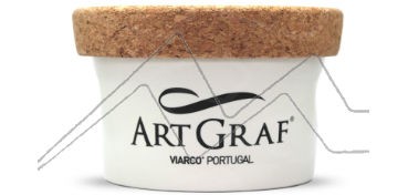 VIARCO ARTGRAF DRAWING PUTTY NO. 1 KNEADABLE WATER-SOLUBLE GRAPHITE PASTE WITH CERAMIC JAR