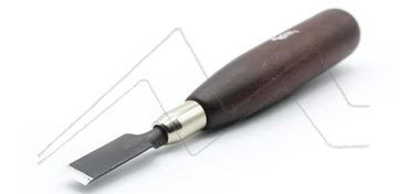 REIG WOODCARVING GOUGE WITH WOODEN HANDLE 12 MM WIDE CHISEL