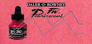 DALER ROWNEY FW ARTISTS INK PEARL HOT MAMA RED NO. 114