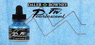 DALER ROWNEY FW ARTISTS INK PEARL SUN-UP BLUE NO. 122
