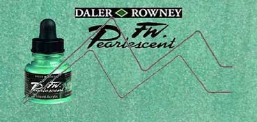 DALER ROWNEY FW ARTISTS INK PEARL WATERFALL GREEN NO. 124